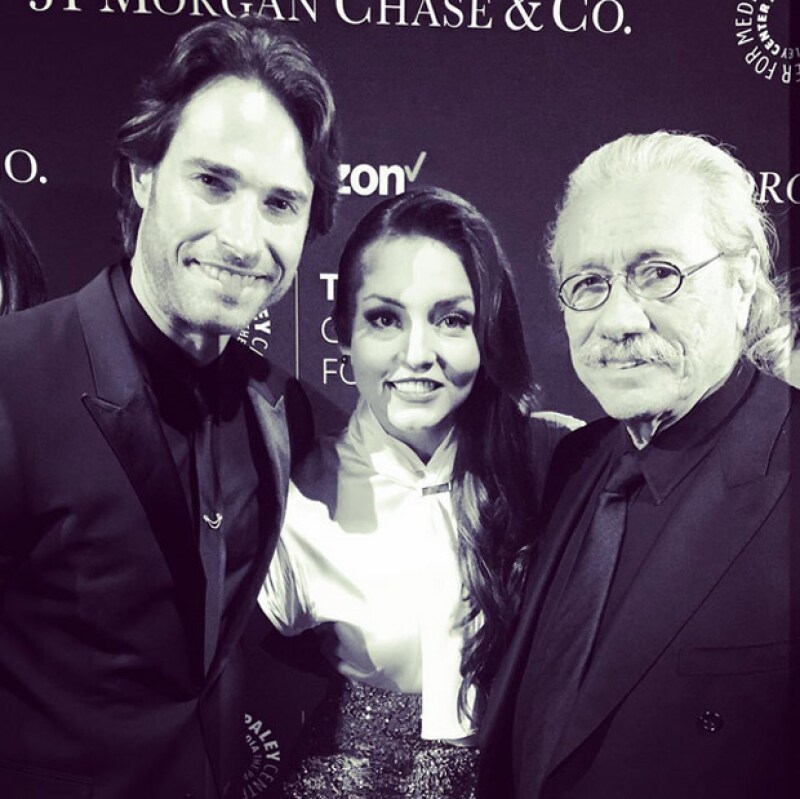 Sebastián presumió el momento en el que él y Angelique conocieron a Edward James Olmos.