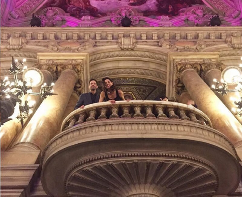 Bárbara y Alejandro en el Palais Garnier.