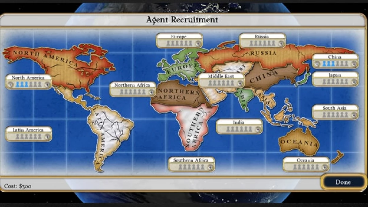 Mundo juego pantalla Fate of the world