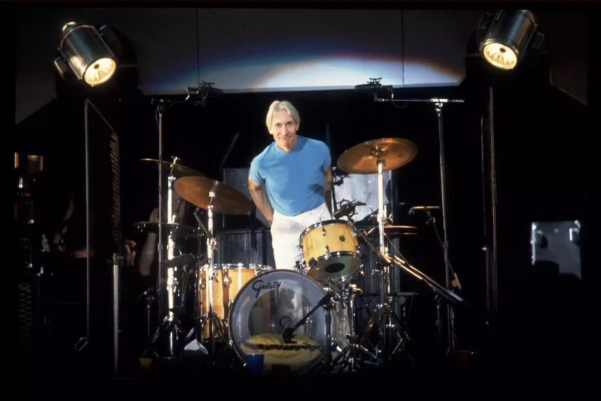 Charlie Watts On Stage