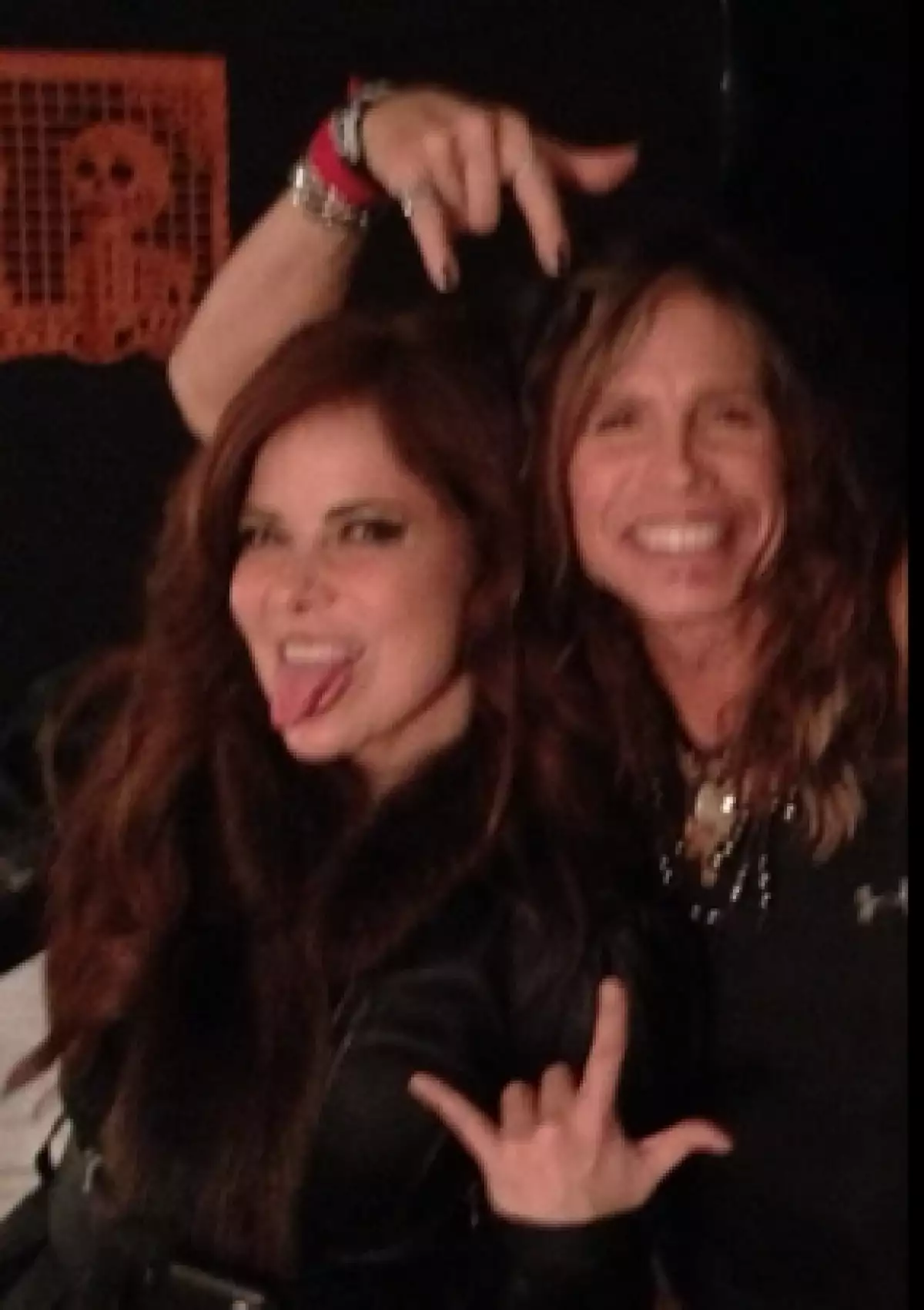 Gloria Trevi compartió esta foto, donde sale con Steven Tyler, en Twitter.
