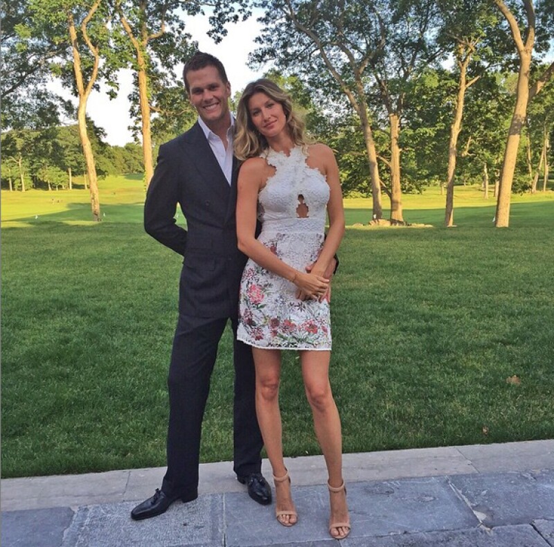 Gisele con su cita, Tom Brady. La pareja luce feliz en una se sus recientes fotos en redes sociales.