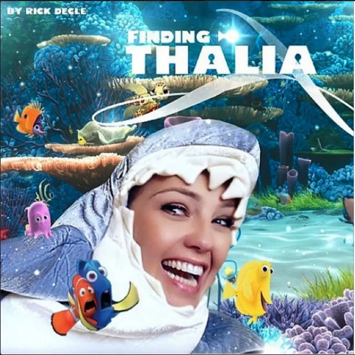 ThalÃ­a en una divertida foto editada.