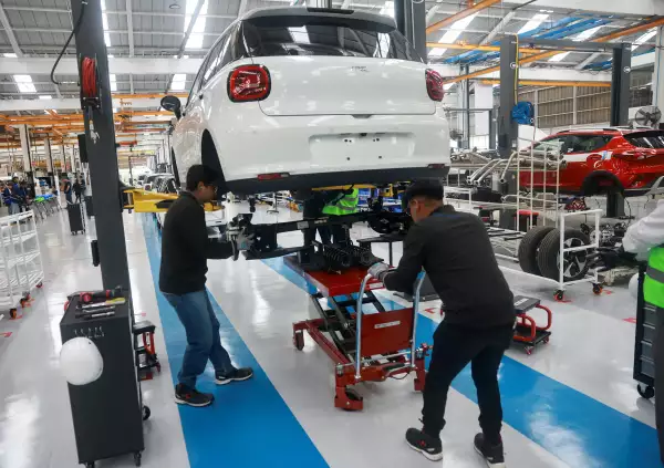 Planta de ensamble de vehículos JAC en Ciudad Sahagún, Hidalgo. 