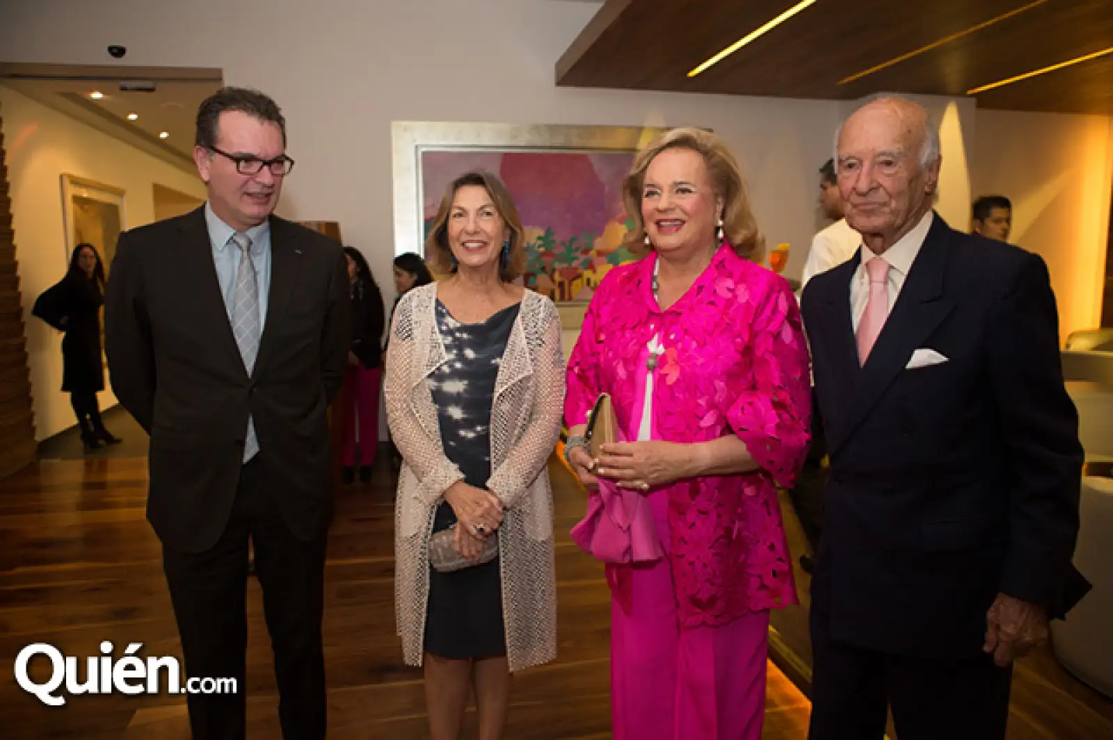 Xavier Samson, Marie Thérèse Arango, Ira Von Fürstenberg y José Carral