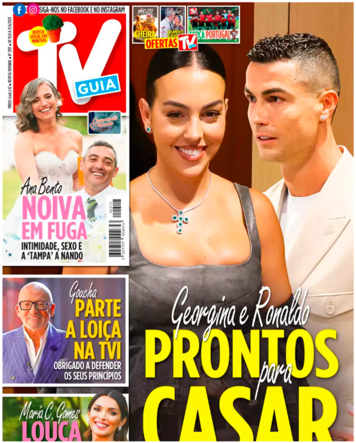 portada de la revista TV Guide, de Portugal.