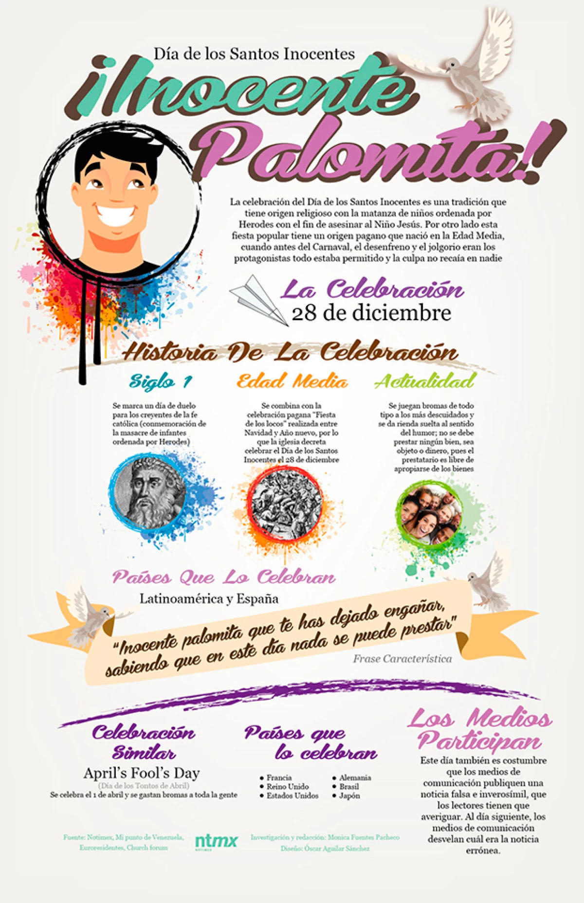 Te contamos como la matanza de niños ordenada por Herodes se transformó en tradición.