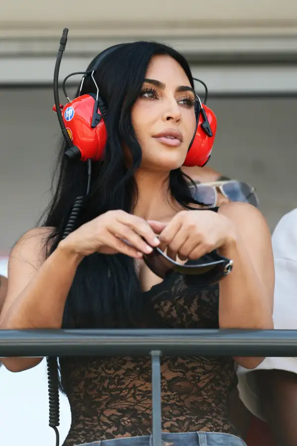Kim Kardashian apoyó a Lewis Hamilton en el Gran Premio de Mónaco