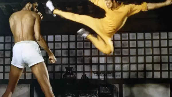 On the set of 'Game of Death'