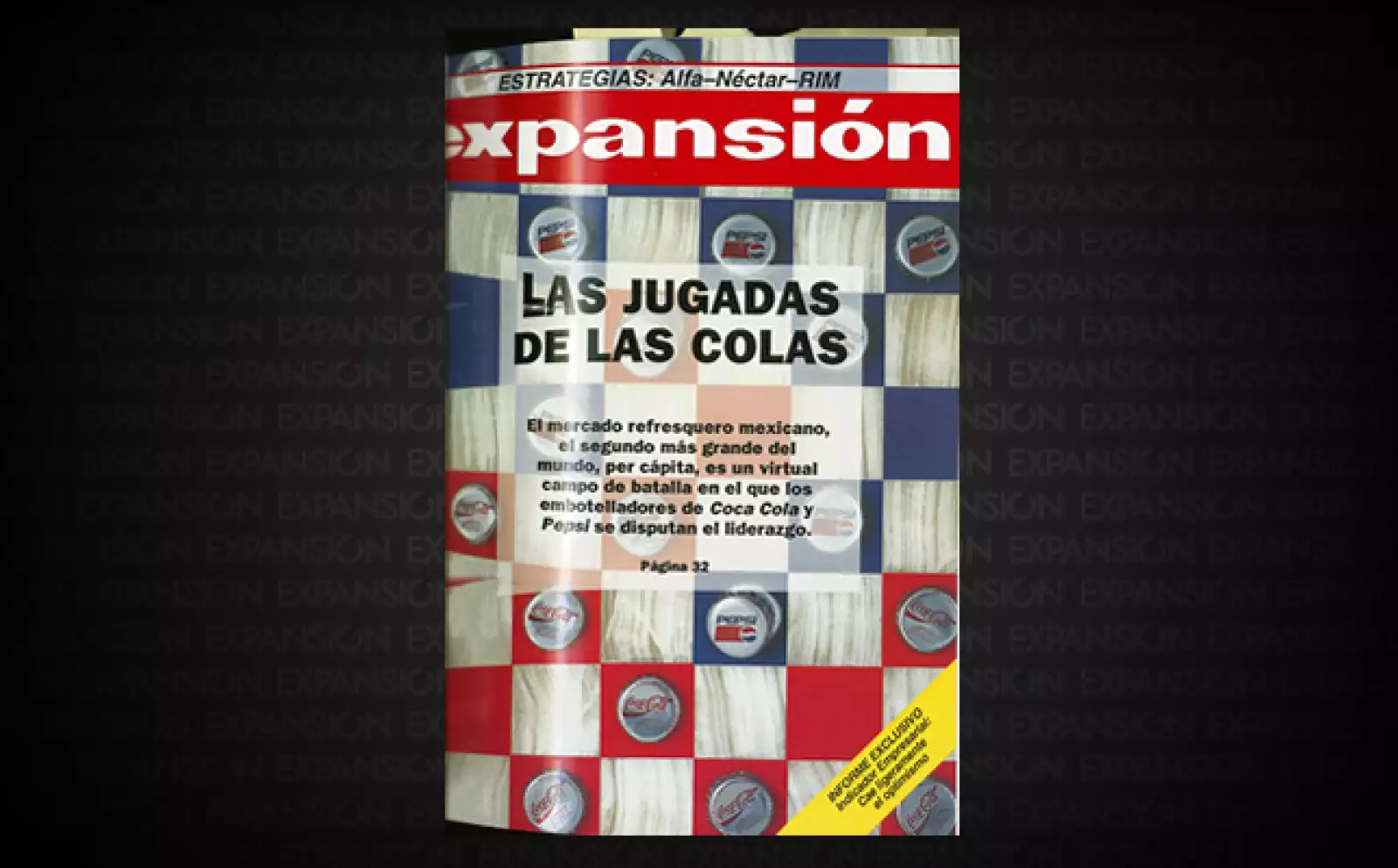 La década de los 90 fue la de la guerra entre Pepsi y Coca-Cola por ganar el liderazgo en el mercado mexicano. Ese año, ambas aseguraban ostentarlo. Pepsi finalmente iría quedando rezagada hasta el día de hoy.
