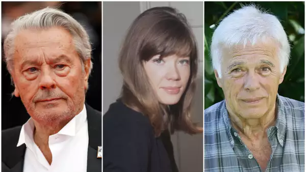 Alain Delon, Françoise Hardy y Guy Bedos