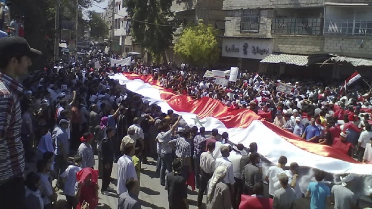 Siria - protestas en Suqba