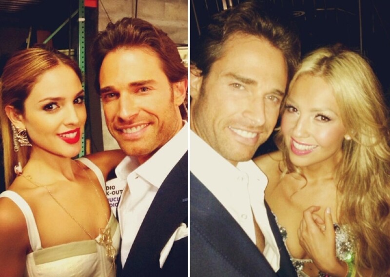 Sebastián Rulli compartió sus fotos a lado de estas dos bellezas.