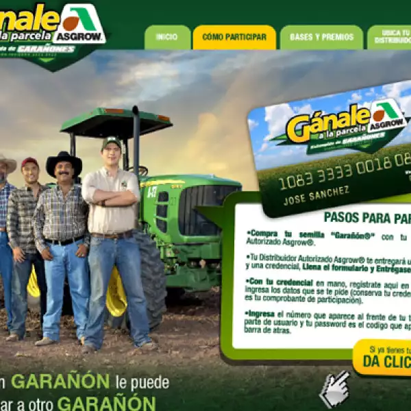 A través de su portal Gánale a la parcela, la marca semillera Monsanto Producción y Servicios ha buscado elevar el nivel de interacción con el agricultor.
