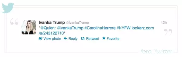 Ivanka Trump RT uno de los tuits de Quién.