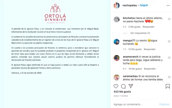 Comunicado Nacho Palau.