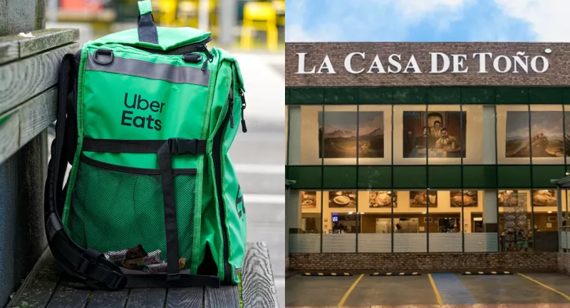 uber eats la casa de toño exclusividad