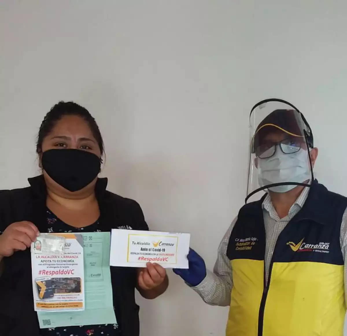 Tarjeta de vales electrónicos Respaldo VC