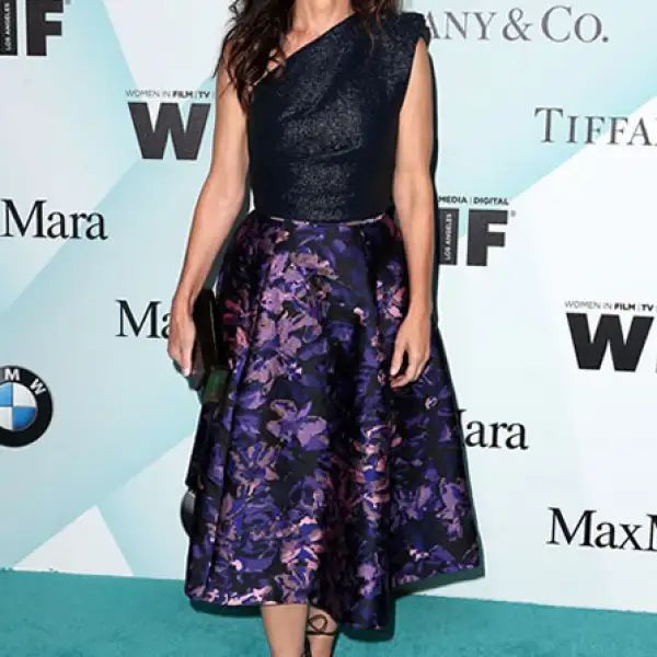 La actriz estuvo presente en los Women in Film 2015 Crystal and Lucy Awards donde llevó un vestido de otoño 2015 de Monique Lhuillier. El vestido glamouroso, asimétrico y brillante, lo combinó con aretes de diamantes negros de Jack Vartanian y sandalias de Stuart Weitzman.