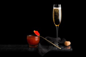 Caviar y champagne