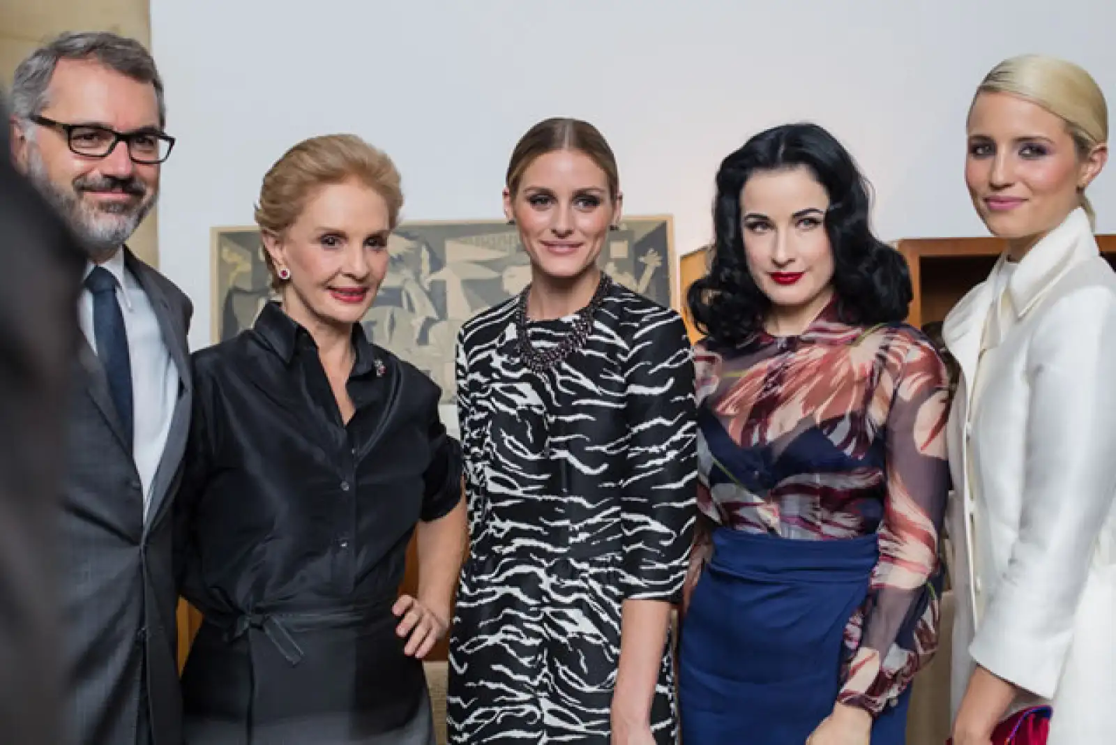 Marc Puig, Carolina Herrera; Olivia Palermo, Dita Von Teese, Dianna Agron
