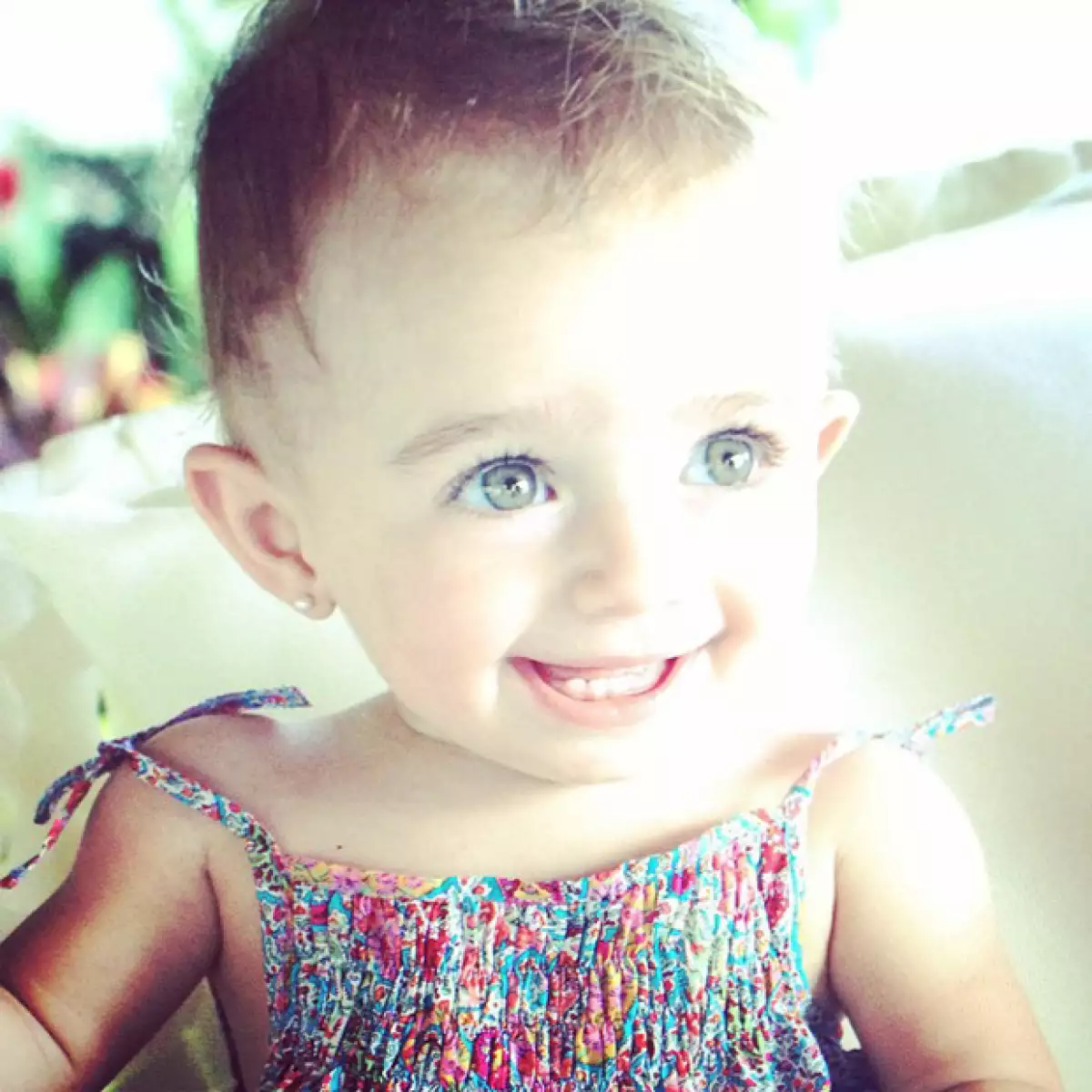 Olivia, su hija menor tuvo una divertida fiesta estilo Frozen e igual que Penélope es la adoración de su papá.