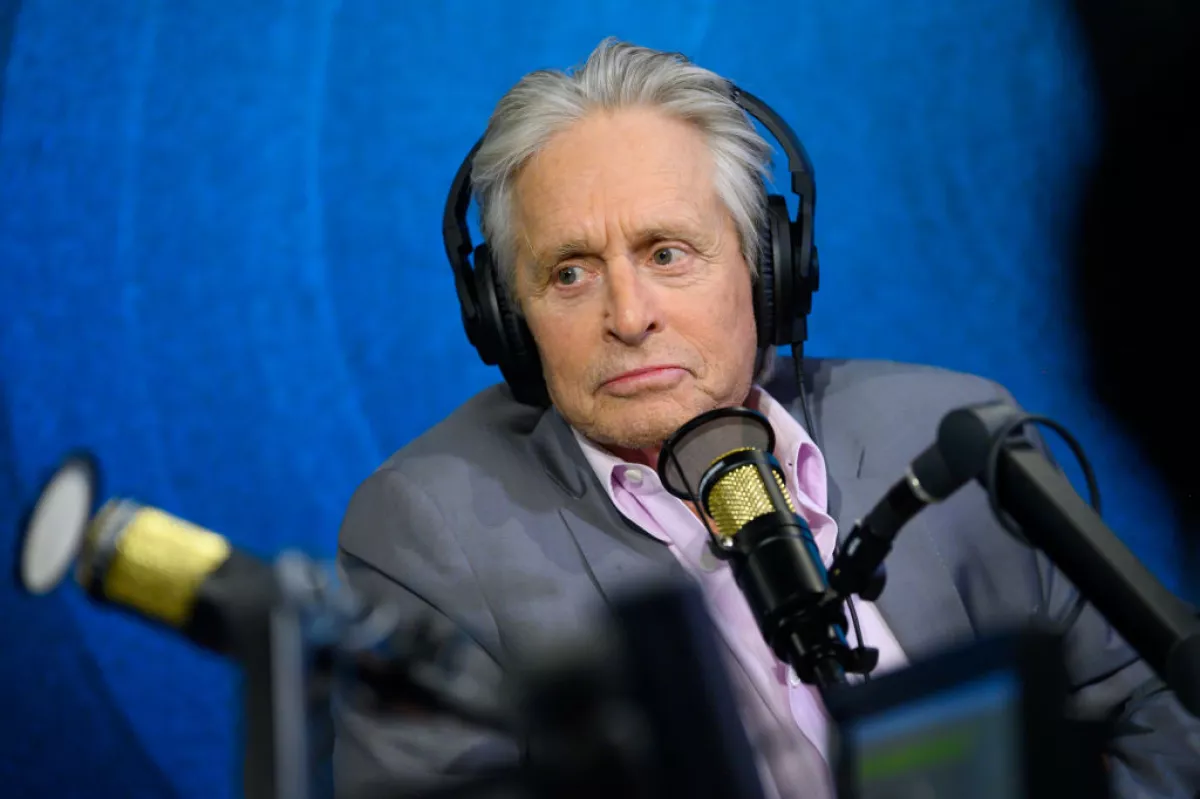 Michael Douglas Visits The SiriusXM Hollywood Studios In Los Angeles