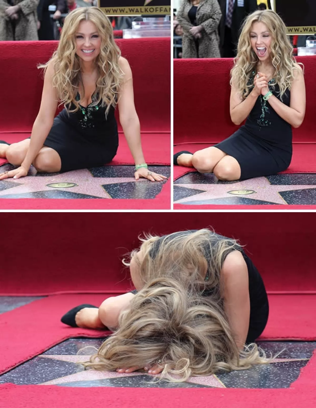 La estrella de Thalía está afuera del Hotel W Hollywood, a una cuadra de la calle Vine.