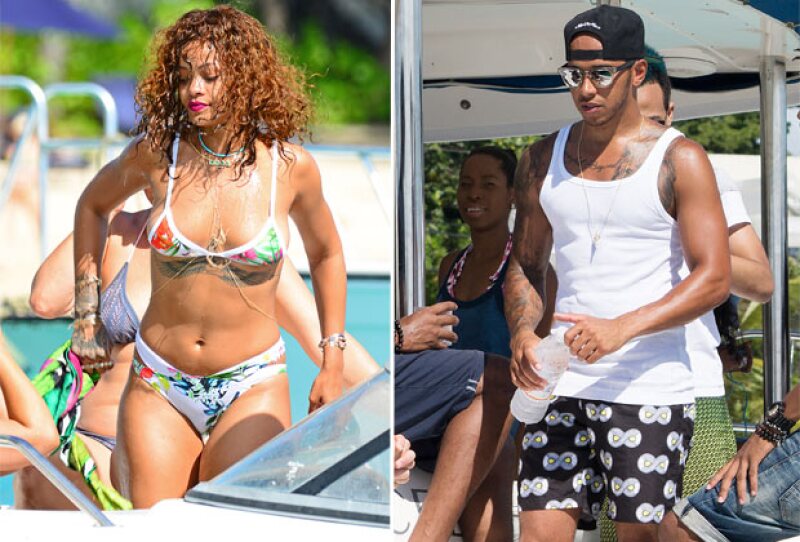 La cantante y el piloto han pasado los últimos días juntos en Barbados, hecho que ha aumentado los rumores de romance entre ellos.