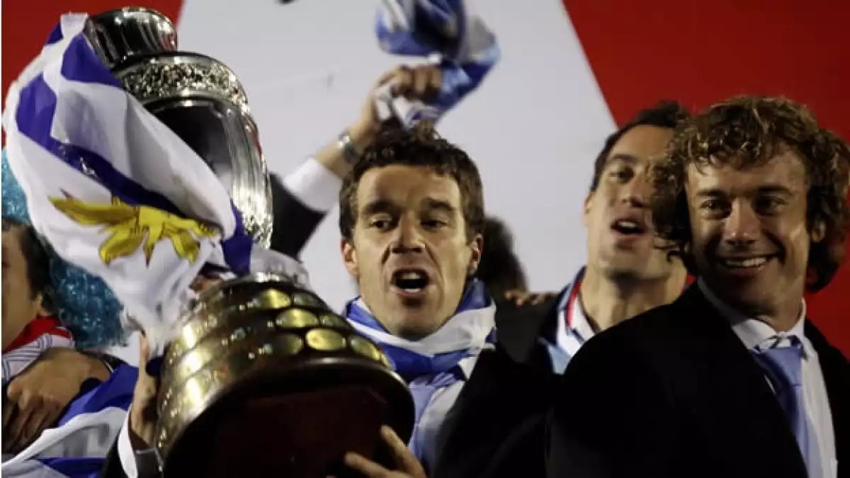 festejo uruguay copa america