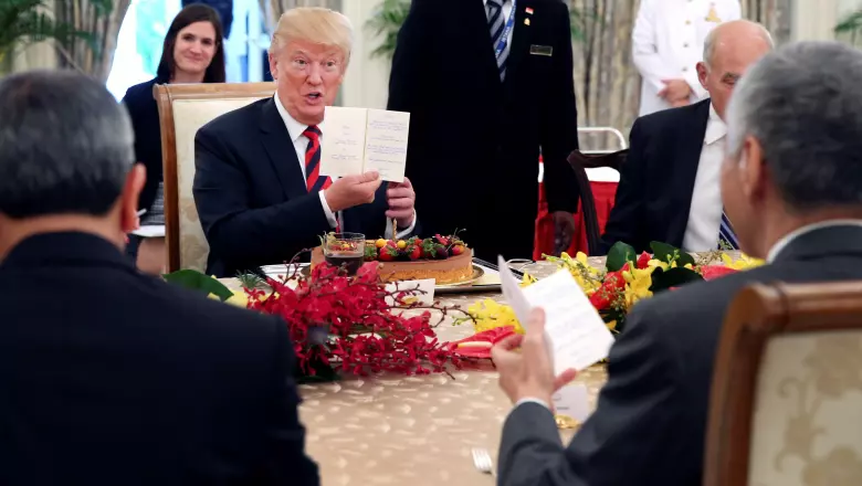 Durante el almuerzo