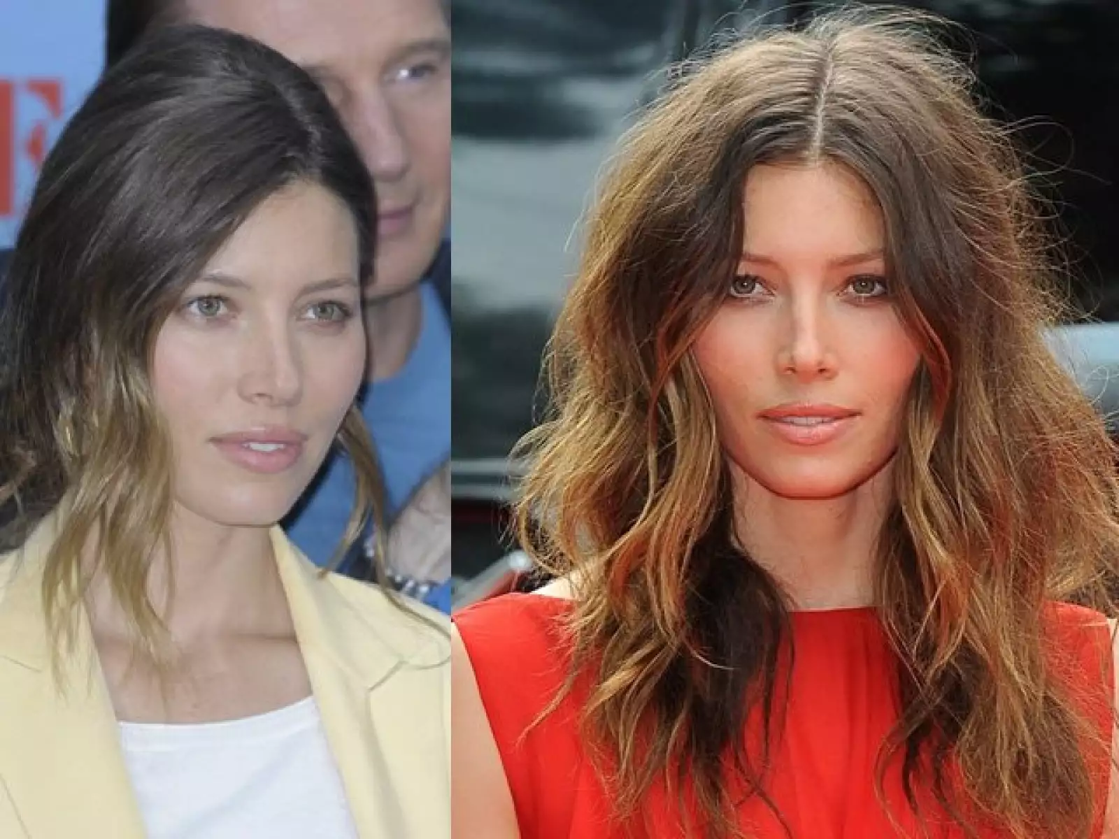 La actriz Jessica Biel también cuenta con una poderosa arma: sus labios gruesos, sin embargo, también corren los rumores de que están operados.