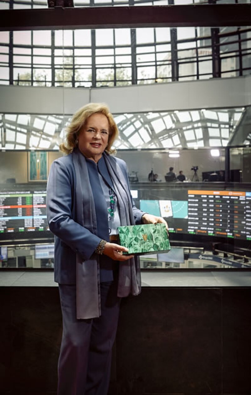 Ira von Fürstenberg en la Bolsa de Valores de México.