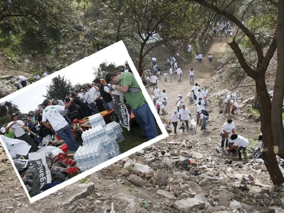 Durante varios años, esta zona de la Delegación Cuajimalpa había sido utilizada de manera informal como tiradero de basura, por lo que activistas se dieron a la tarea de reforestar y limpiar la barranca de Tlalmimilolpa, en San Mateo Tlaltenango.