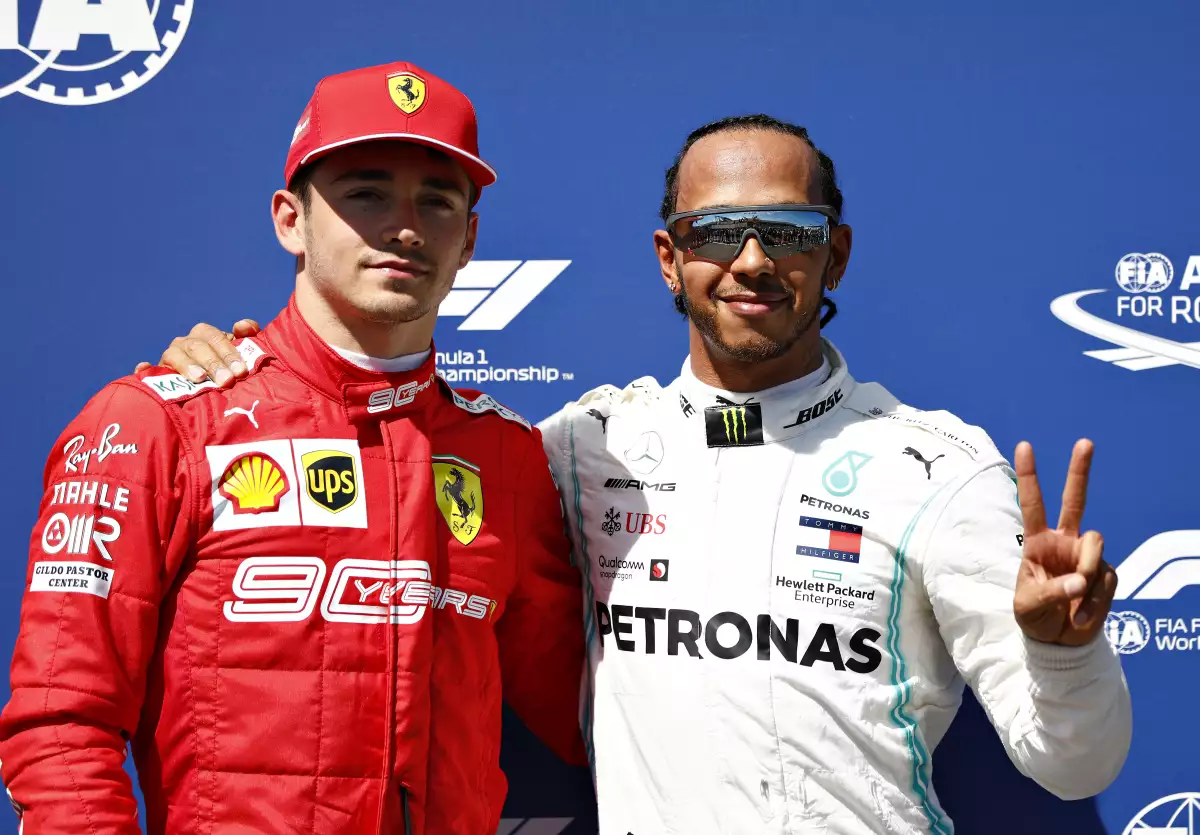 Lewis Hamilton y Charles Leclerc