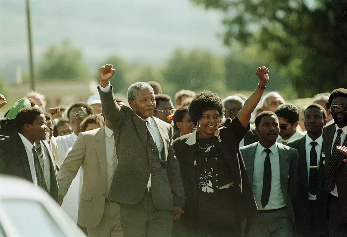 The Release of Nelson Mandela from Prison, Cape Town, South Africa - Feb 1990