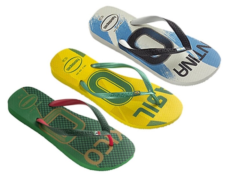 Las flip flops brasileñas, edición especial del Mundial están disponibles en tiendas departamentales.