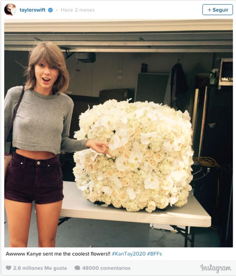 Taylor y el gran regalo que le dio Kanye fue el segunod lugar ocn 2.6 millones.