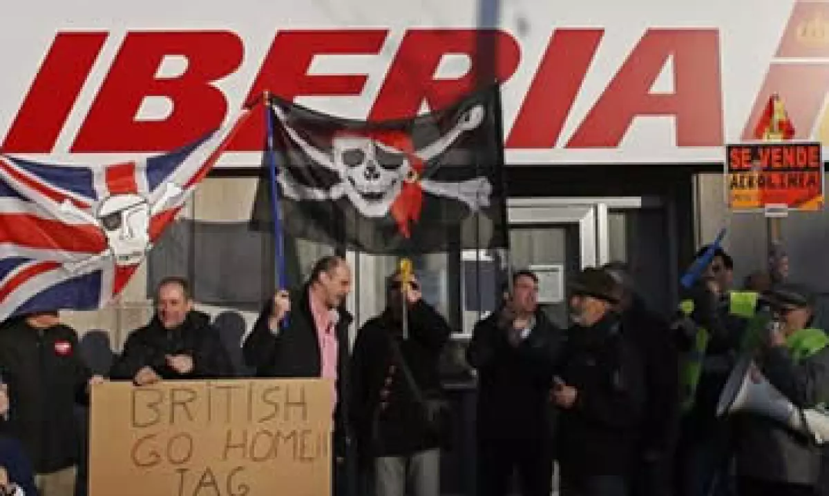 Las manifestaciones cuestan a Iberia 3 millones de euros al día. (Foto: Reuters)