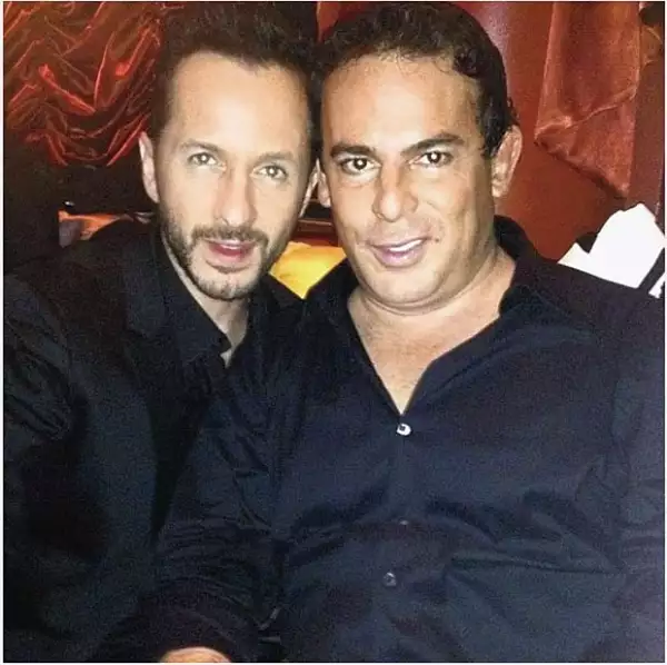 Eugenio López en una selfie con su amigo Óscar Madrazo.