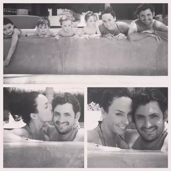 La conductora de TV Azteca parece estar pasando por una agradable etapa de su vida, al lado de su novio y sus pequeños.