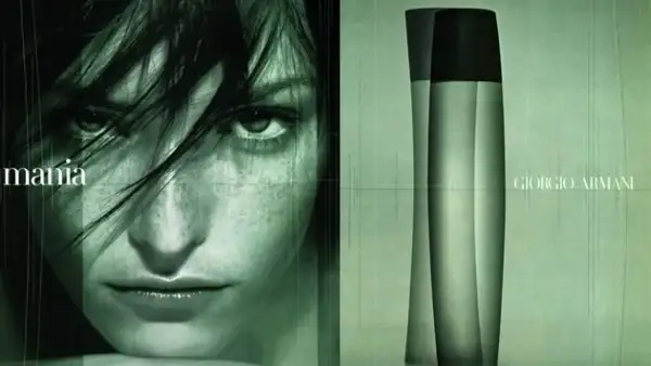 GIORGIO ARMANI. En el año 2000 la casa lanzaba el perfume Mania para mujer y en 2014, con Chris Pine como embajador de marca, Armani Code Ice.