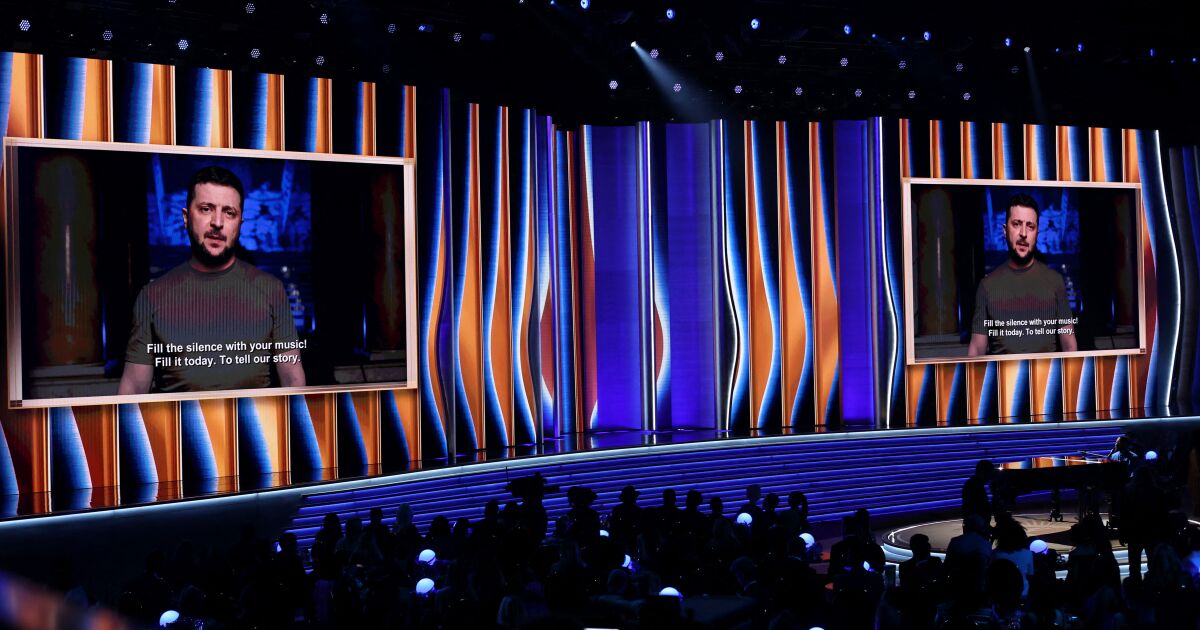 Grammy 2022: Zelensky sends a message Grammy 2022: Zelensky sends a message