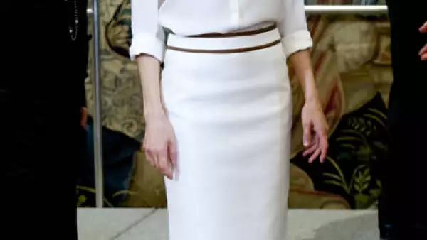 Letizia en el Palacio de la Zarzuela.