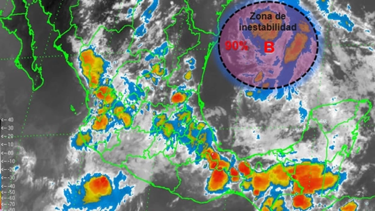 Un ciclón tropical, un canal de baja presión y una zona de inestabilidad provocarán precipitaciones en México