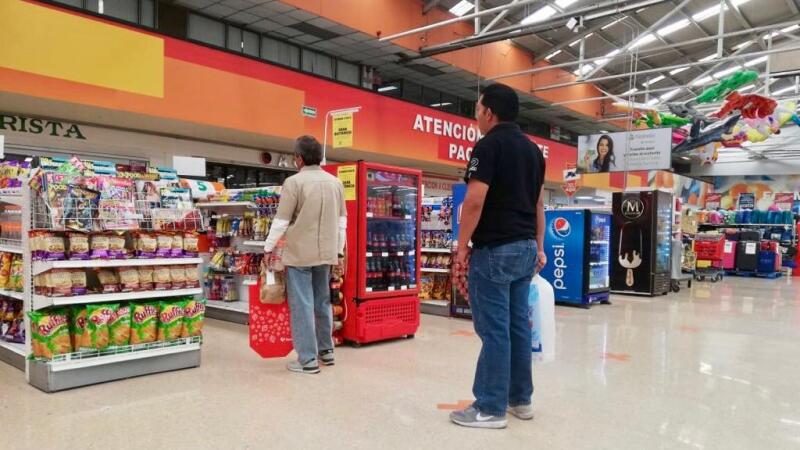 Sana distancia en supermercados