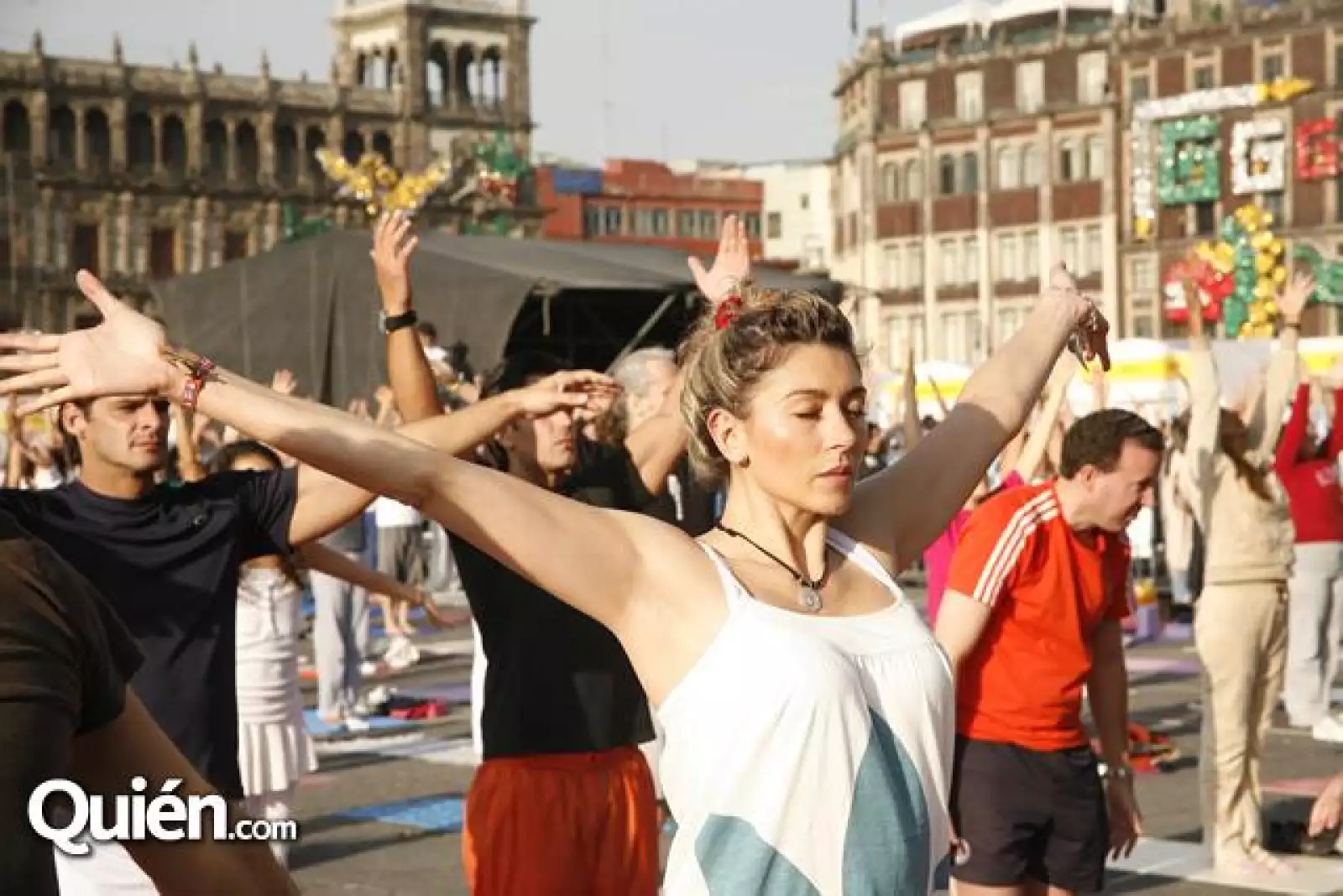 Yoga en el zocalo