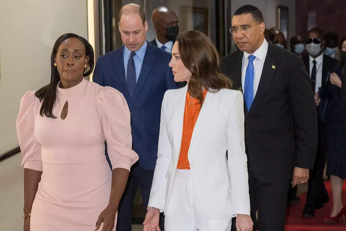 Catherine Duchess of Cambridge and Prince William Royal visit to the Caribbean - 23 Mar 2022