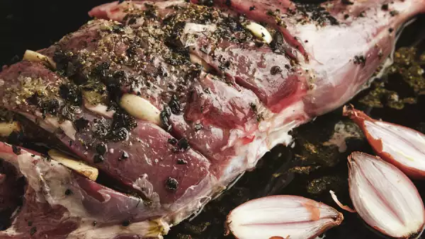 Cordero al grill.