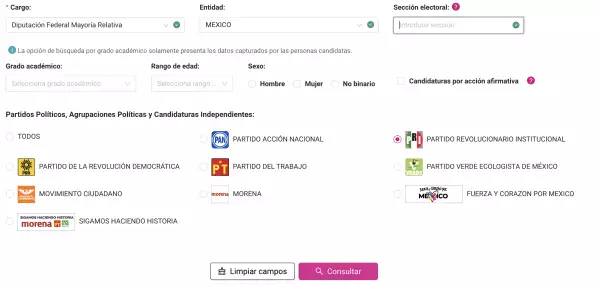 consultar candidatos diputados